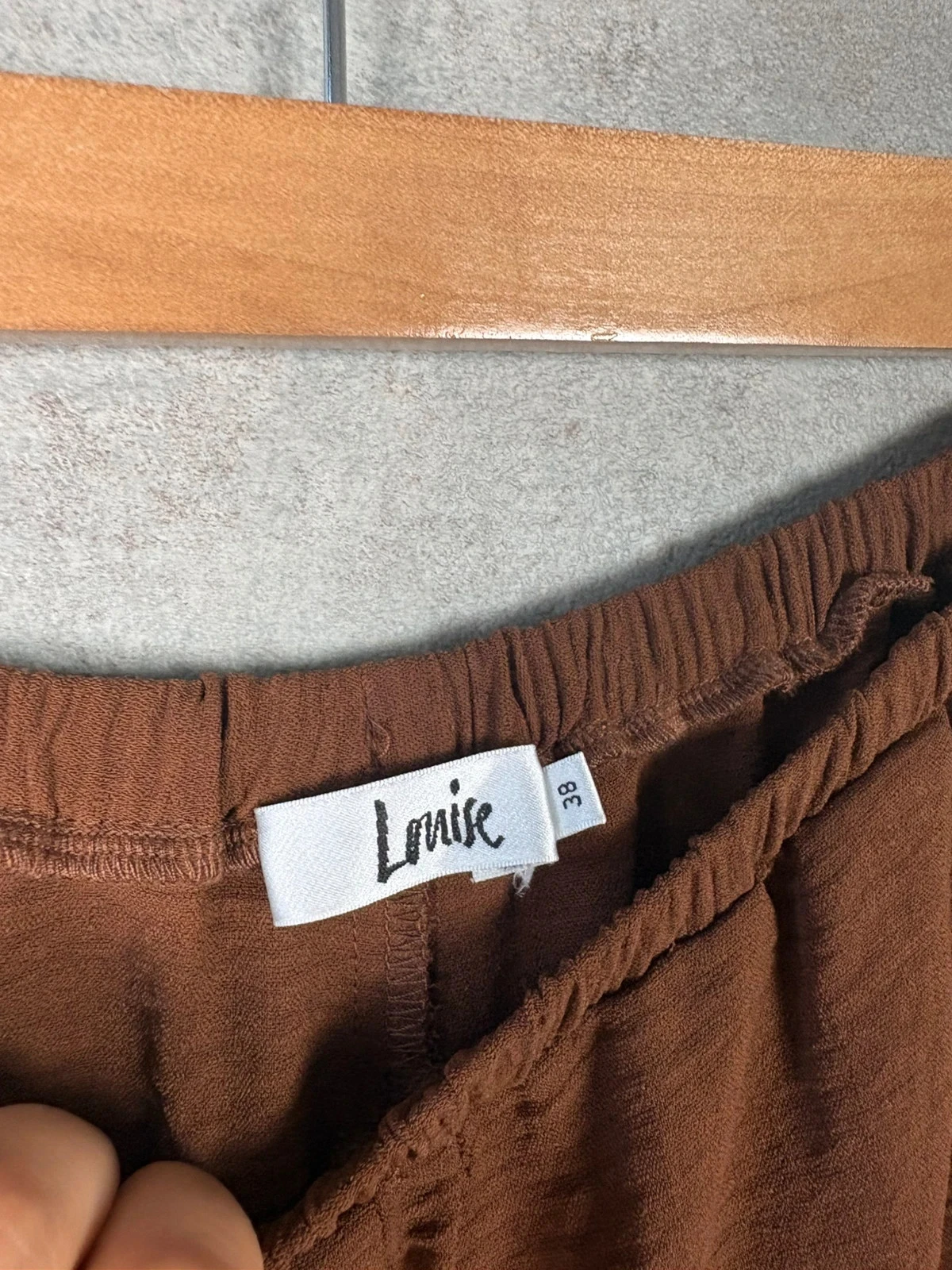 ♡ Brown Flowy Louise Pants Size 38/M ♡ – photo 4